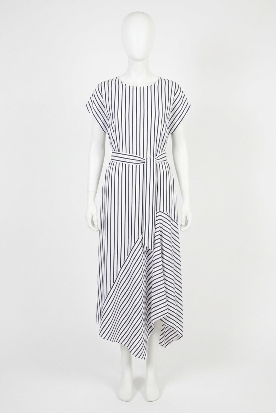 NEW CLOSED asymmetrical dress in dark midnight